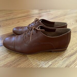 Madewell English Saddle Lace-Up Oxfords Size 6.5 (B6116)